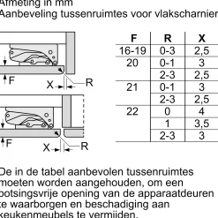 Serie 6 Onderbouwvriezer 82 x 59.8 cm Vlakscharnier met SoftClose