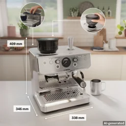 Serie 4 Semi Automatic Coffee Maker HomeCafé Series 4 RVS