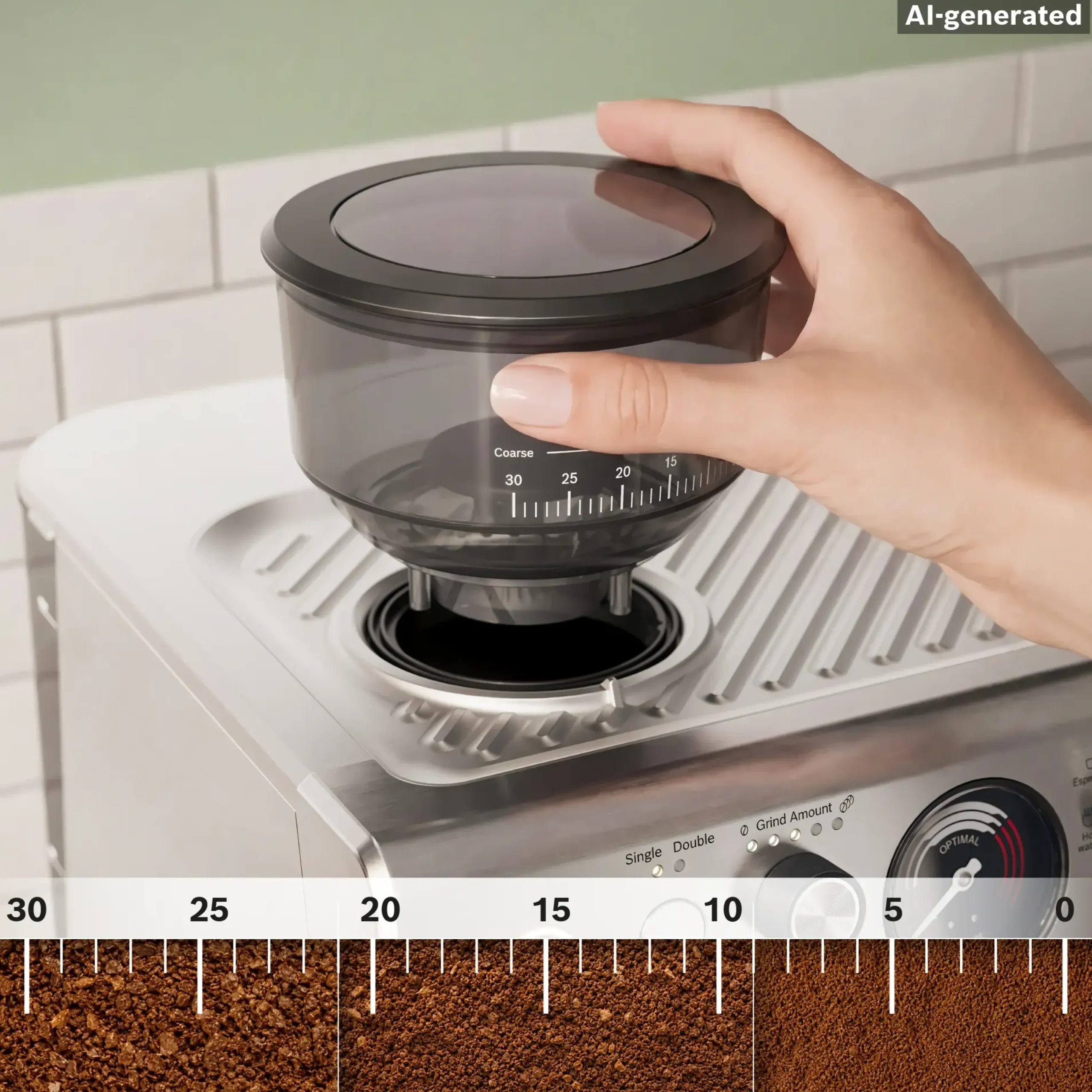 Serie 4 Semi Automatic Coffee Maker HomeCafé Series 4 RVS