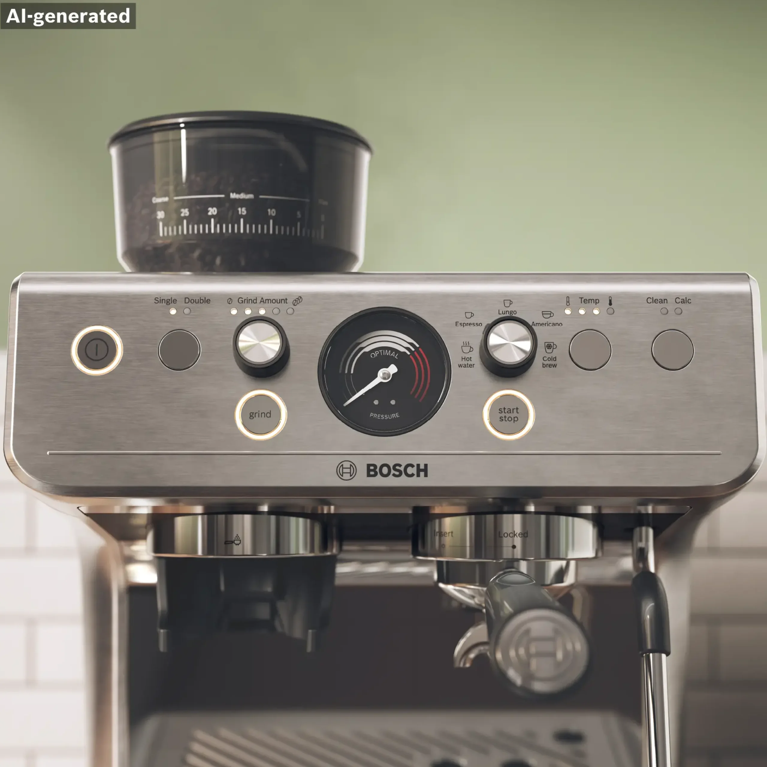 Serie 4 Semi Automatic Coffee Maker HomeCafé Series 4 RVS