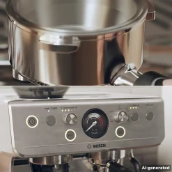 Serie 4 Semi Automatic Coffee Maker HomeCafé RVS
