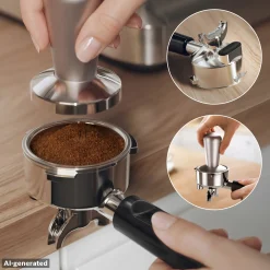 Serie 4 Semi Automatic Coffee Maker HomeCafé RVS