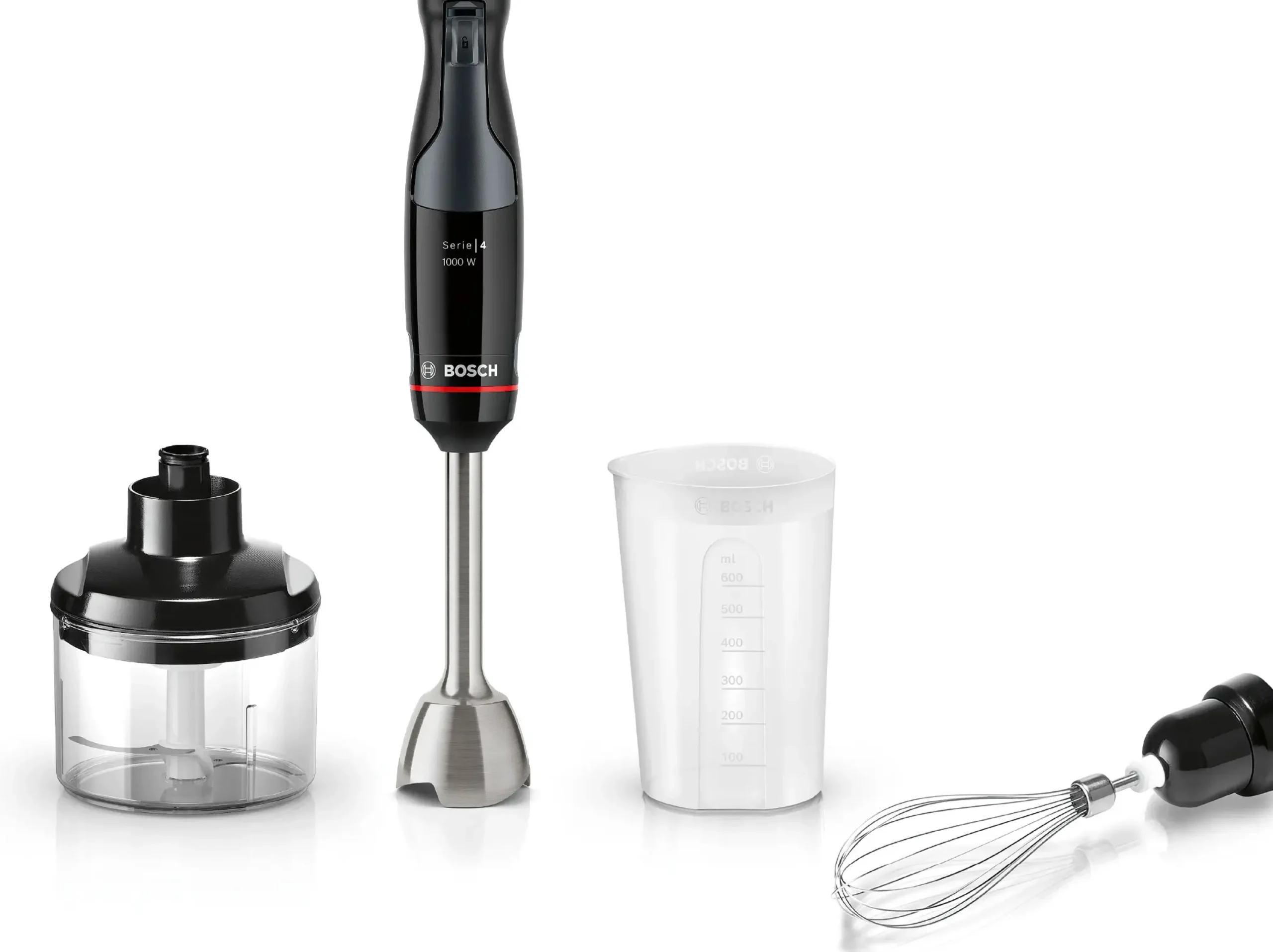 Serie 4 Staafmixer ErgoMaster 1000 W Zwart, Antraciet