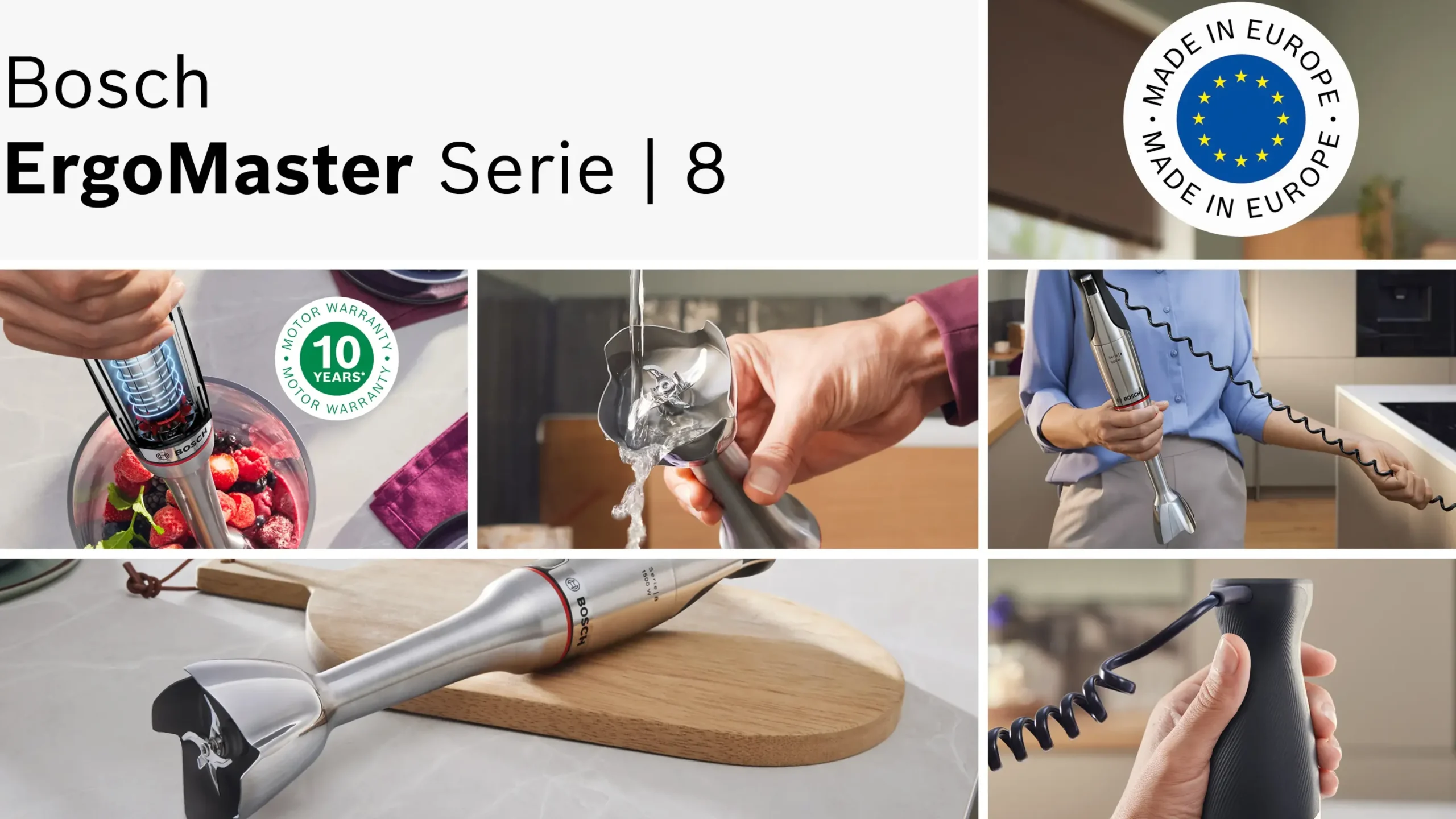 Serie 8 Staafmixer ErgoMaster 1500 W Roestvrij staal