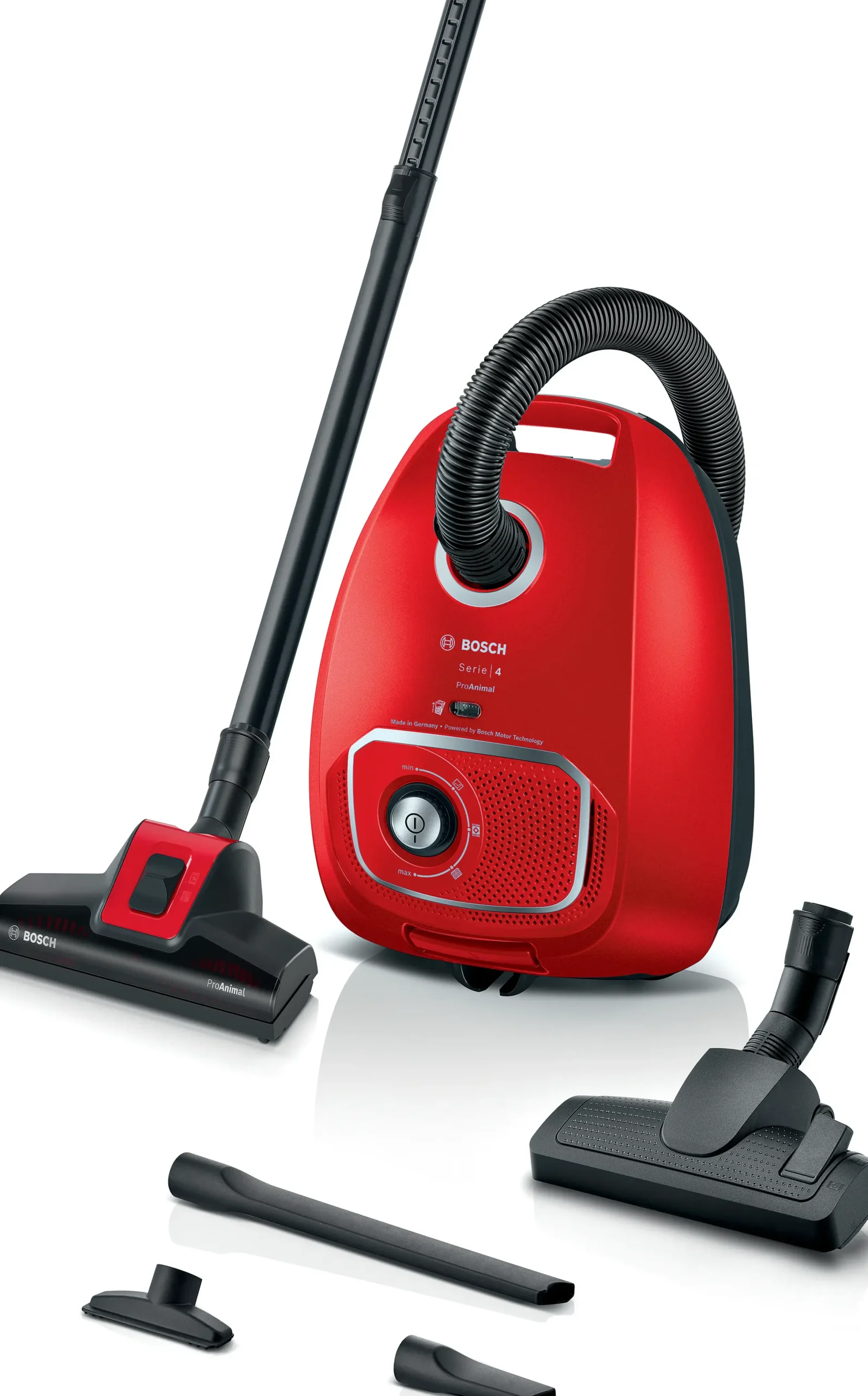 Serie 4 Stofzuiger met zak ProAnimal Rood