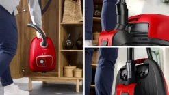 Serie 4 Stofzuiger met zak ProAnimal Rood