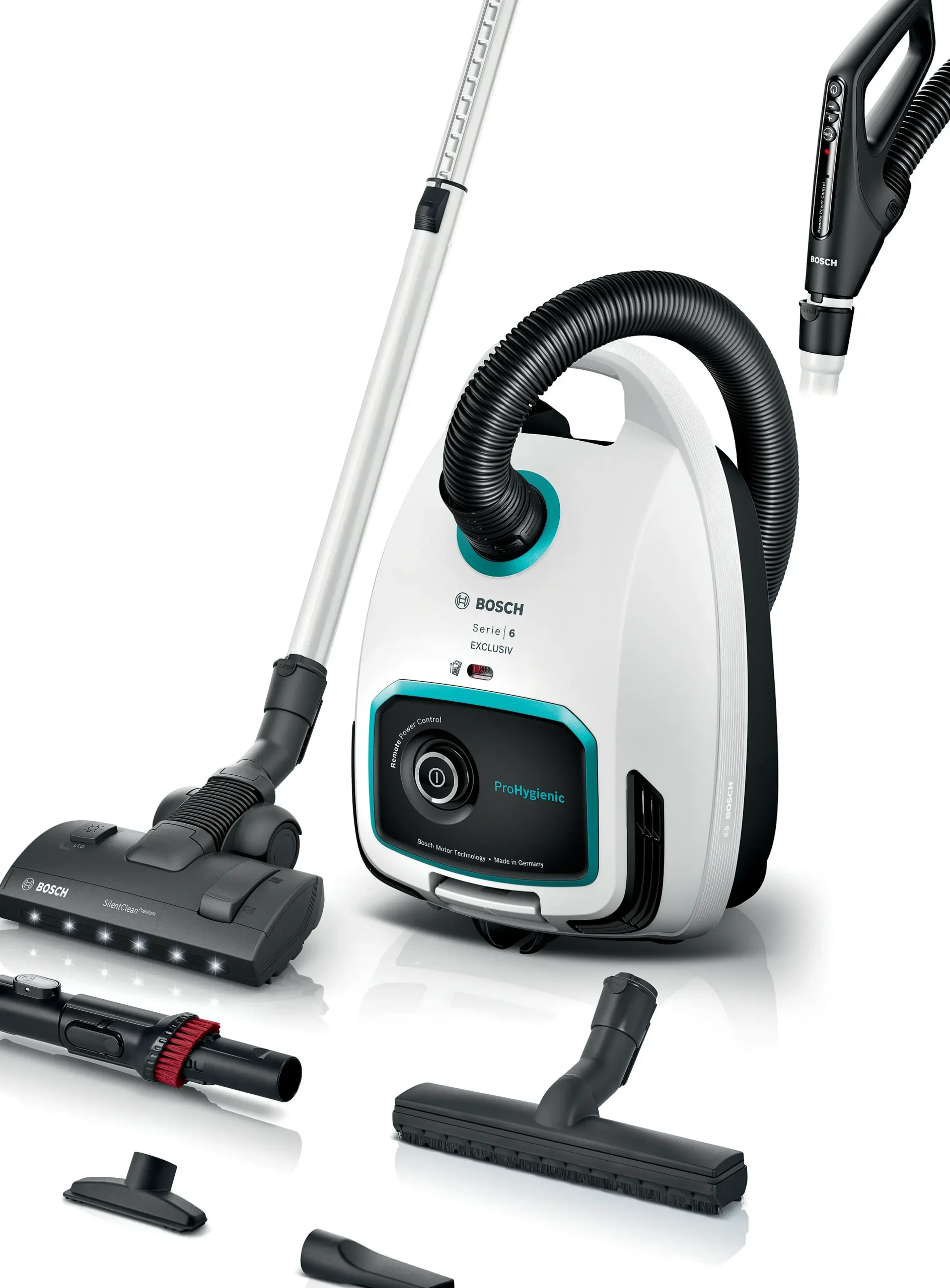 Serie 6 Stofzuiger met zak ProHygienic Wit