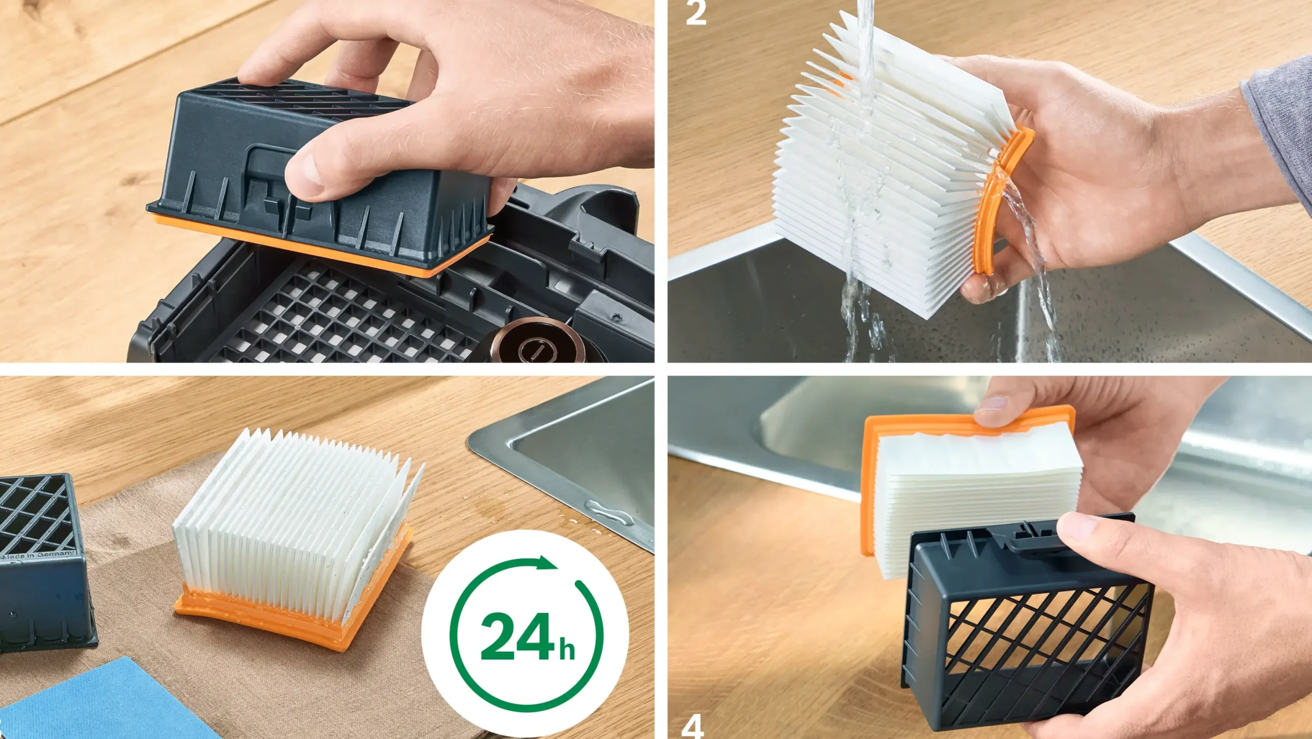 Serie 6 Stofzuiger met zak ProHygienic Wit