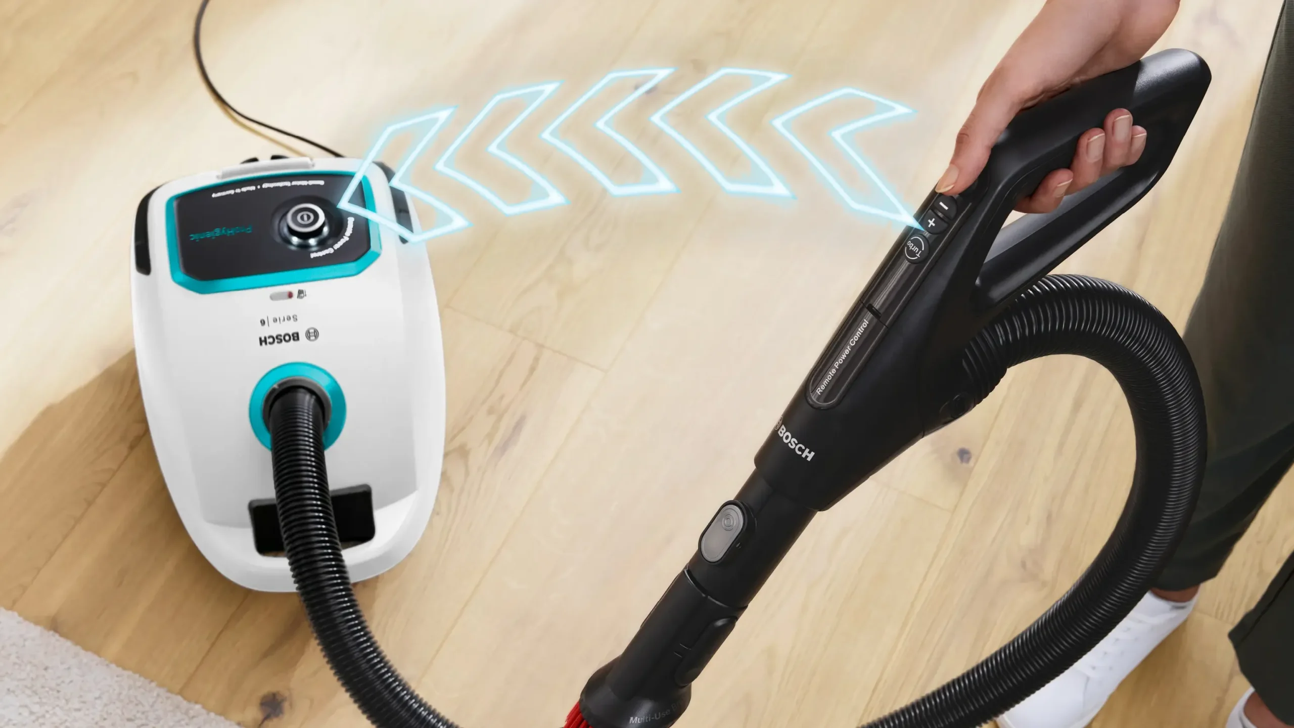 Serie 6 Stofzuiger met zak ProHygienic Wit