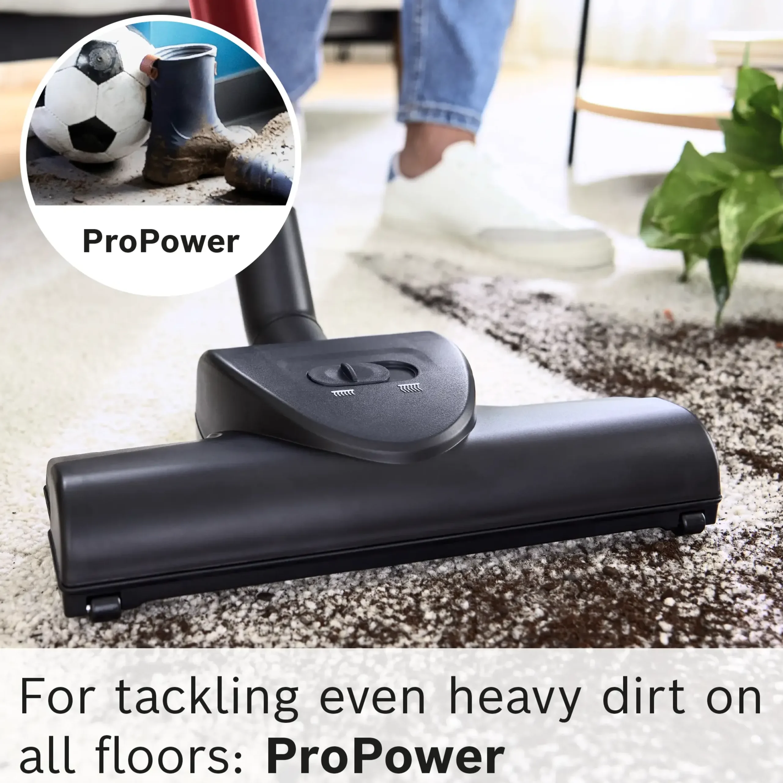 Serie 6 Stofzuiger met zak ProPower Zwart