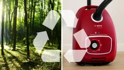 Serie 4 Stofzuiger met zak Rood