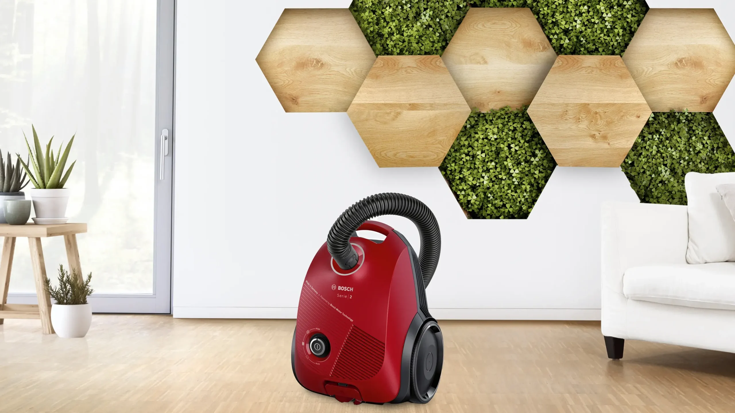 Serie 2 Stofzuiger met zak Rood
