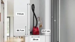 Serie 2 Stofzuiger met zak Rood