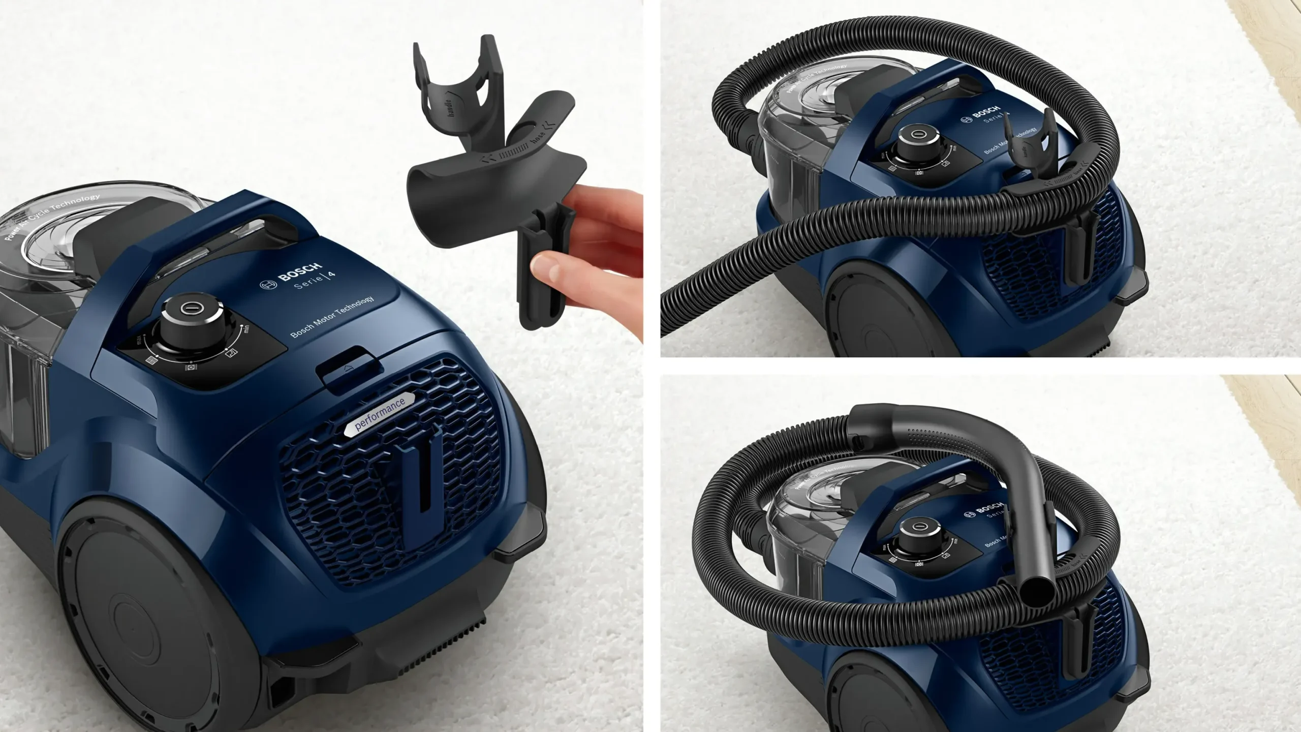Serie 4 Stofzuiger zonder zak Blauw