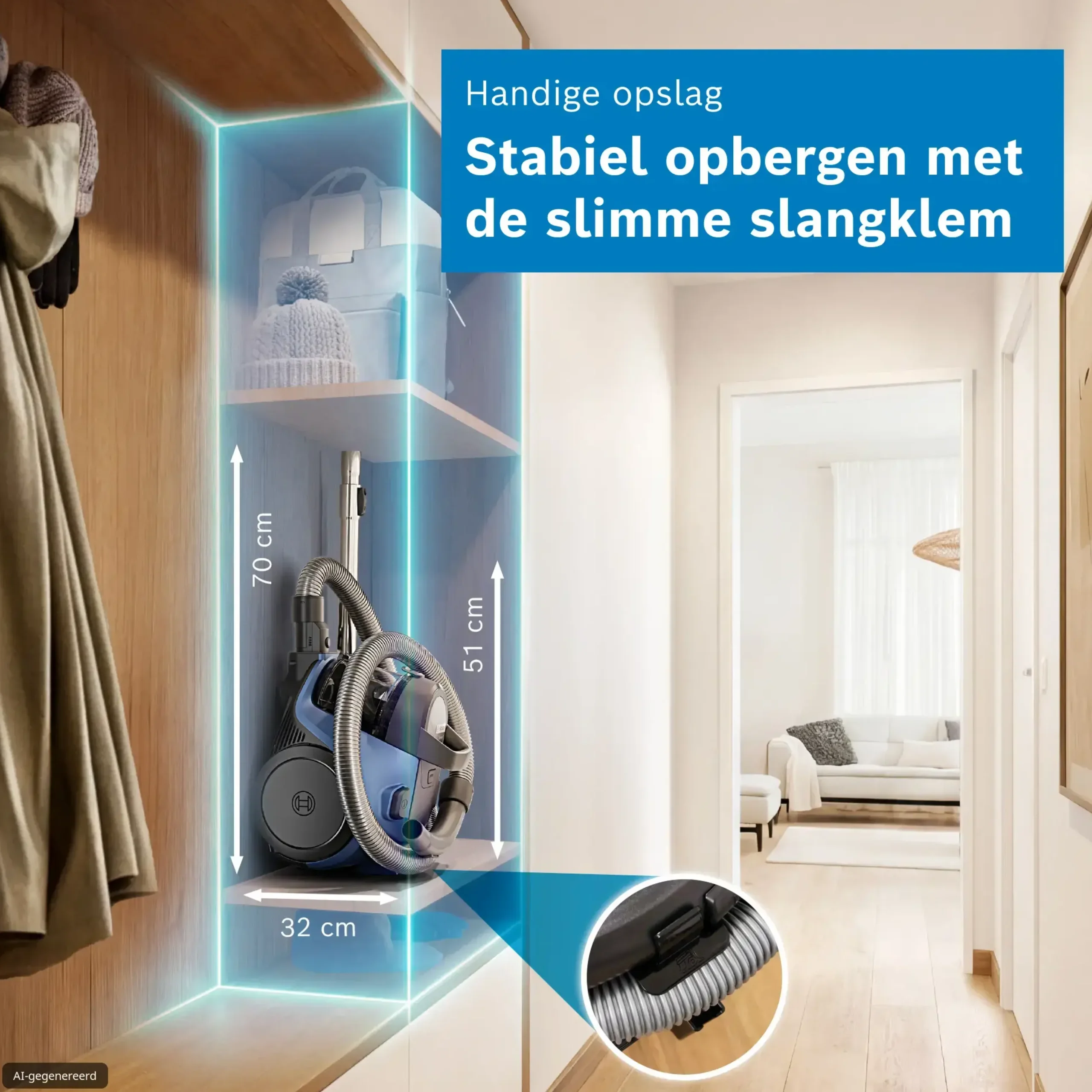 Serie 2 Stofzuiger zonder zak Blauw