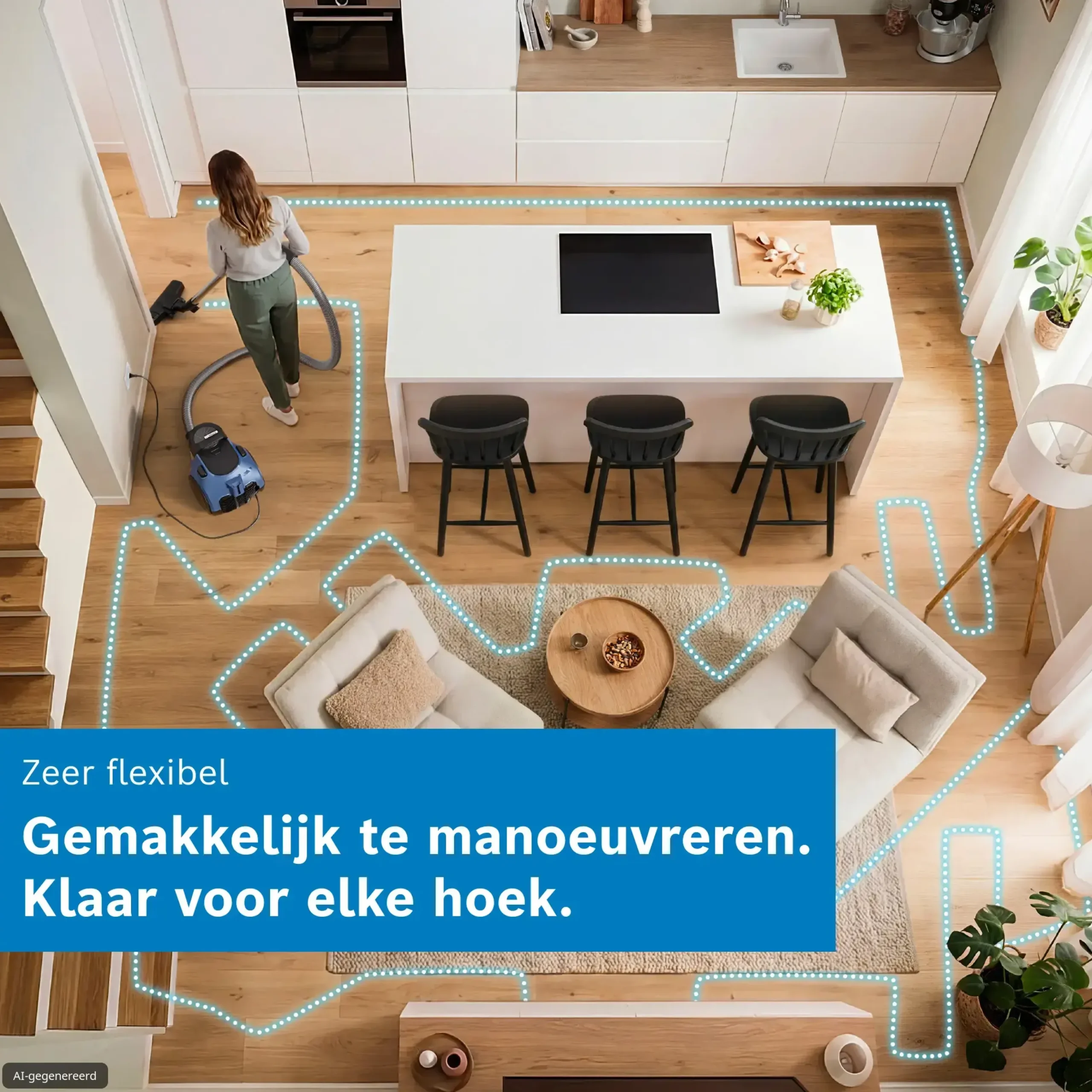 Serie 2 Stofzuiger zonder zak Blauw