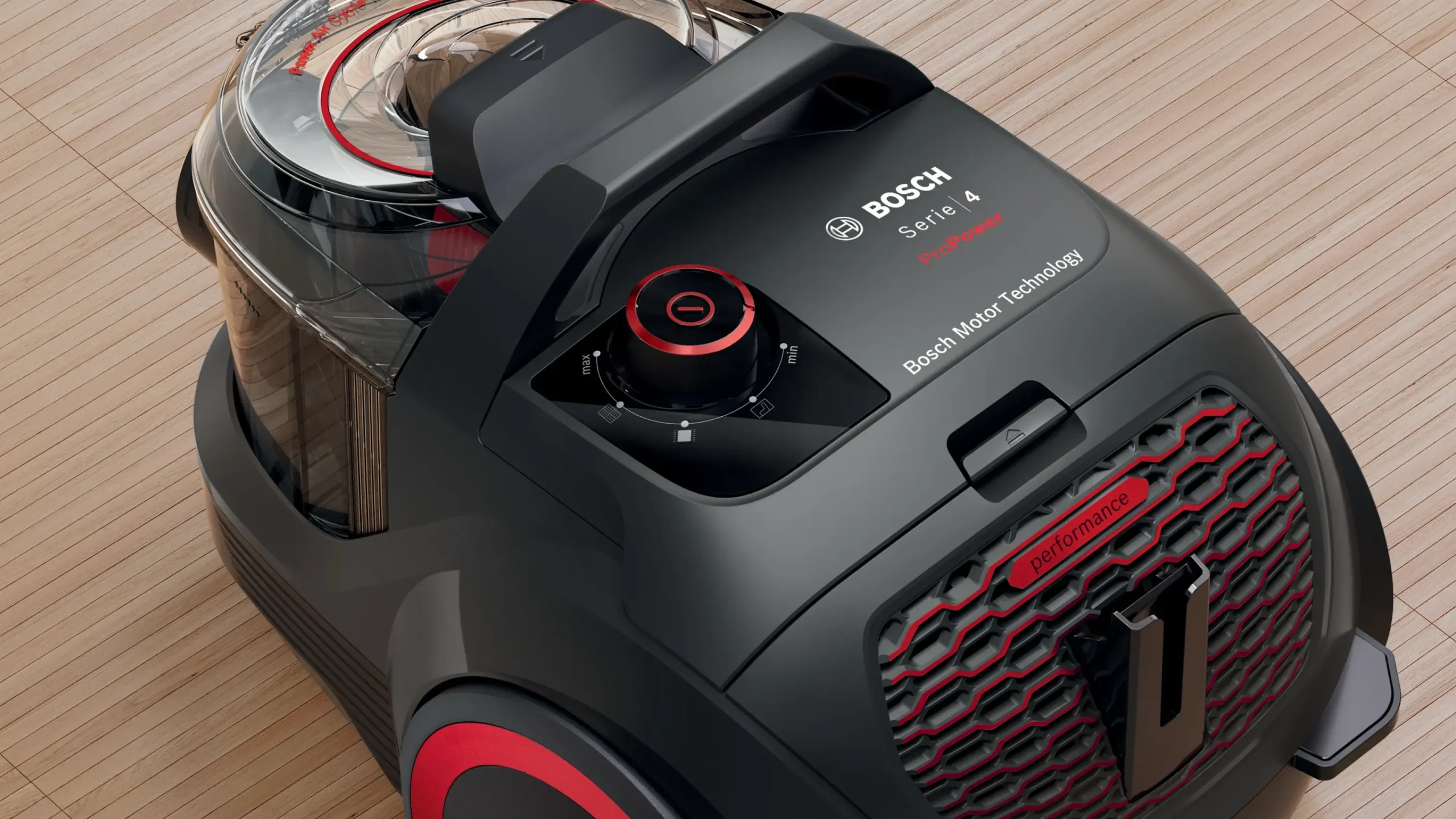 Serie 4 Stofzuiger zonder zak ProPower Zwart