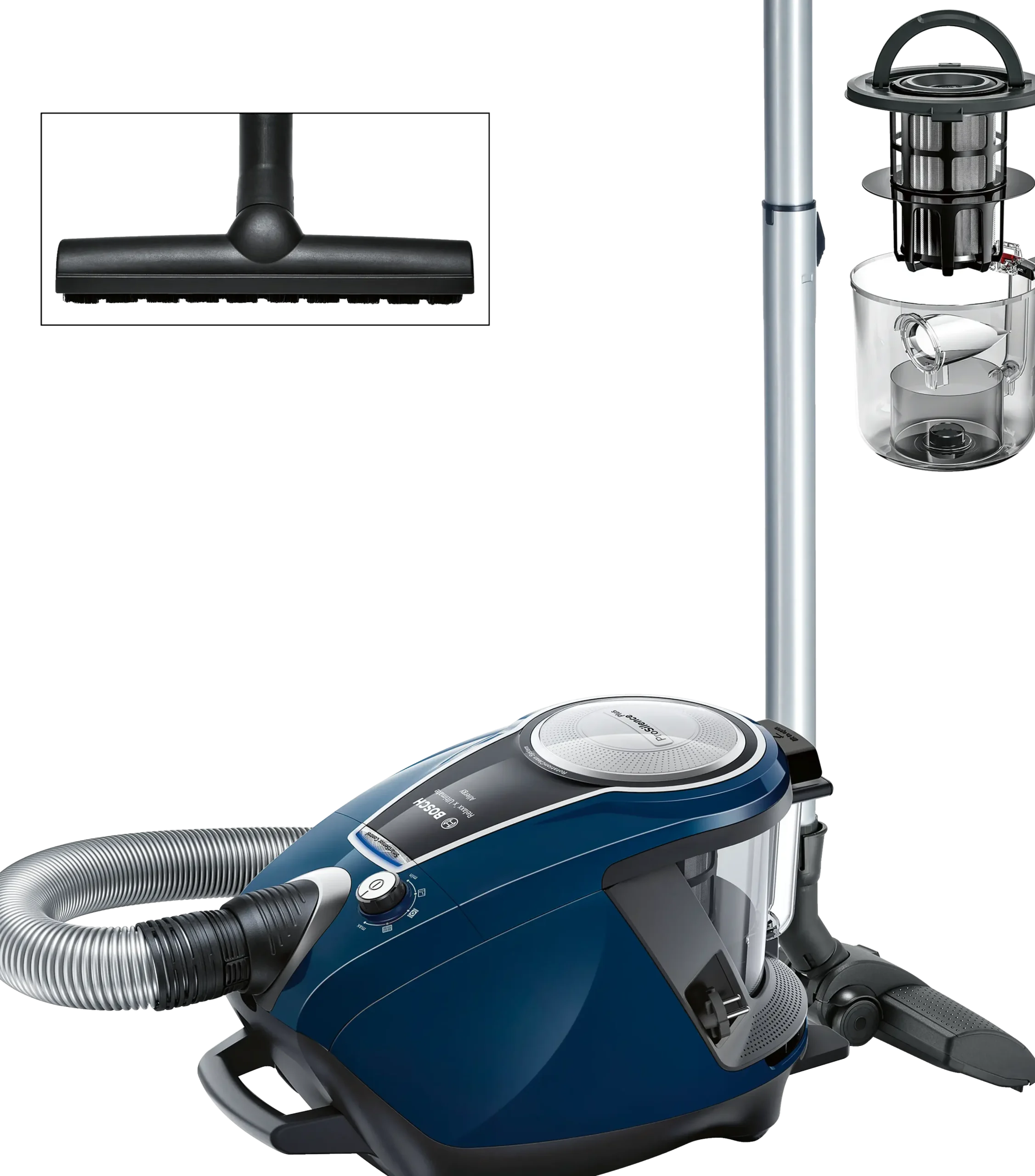 Serie 8 Stofzuiger zonder zak ProSilence Blauw