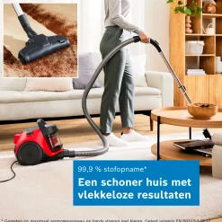 Serie 2 Stofzuiger zonder zak Rood