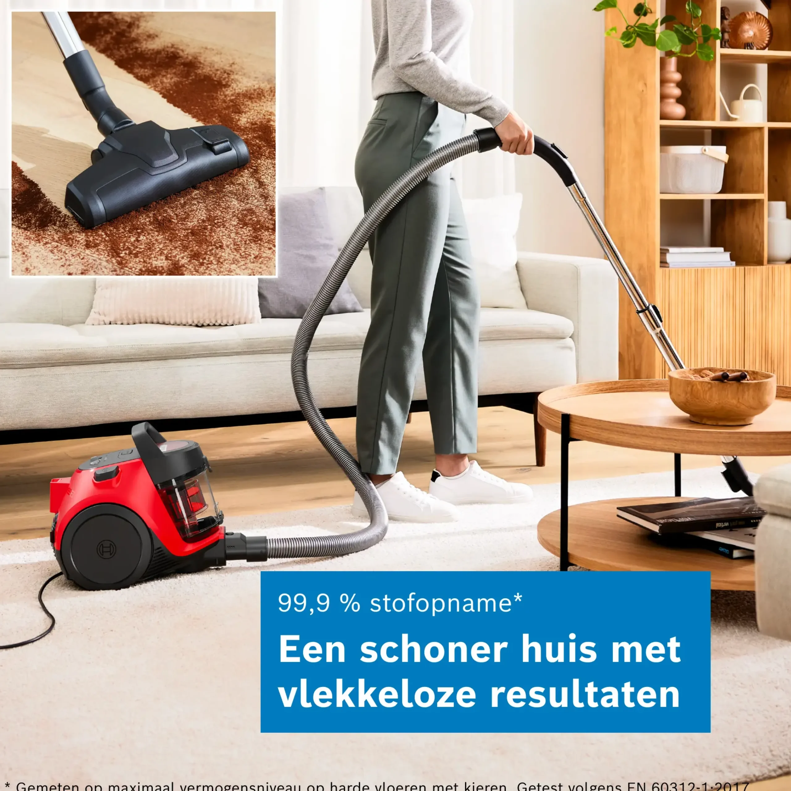 Serie 2 Stofzuiger zonder zak Rood
