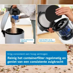 Serie 2 Stofzuiger zonder zak Serie 2 Zwart
