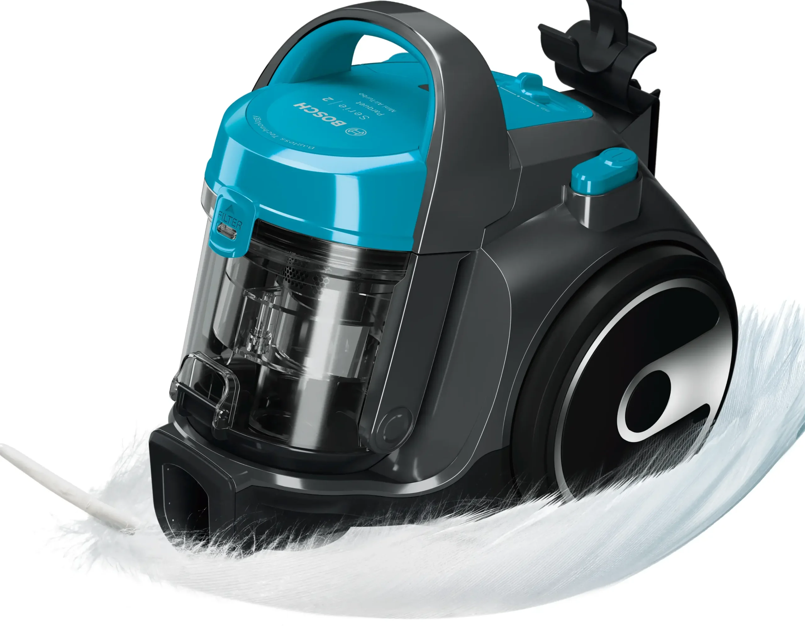 Serie 2 Stofzuiger zonder zak Turquoise