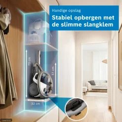 Serie 2 Stofzuiger zonder zak Wit