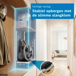 Serie 2 Stofzuiger zonder zak Zwart