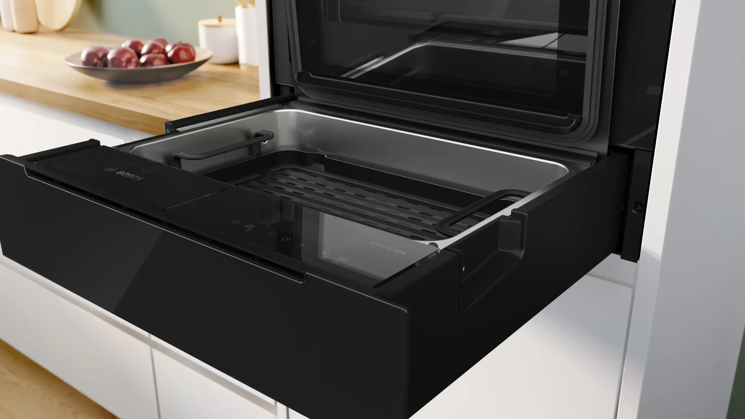 Serie 8 Stoomlade 59 x 14 cm Zwart