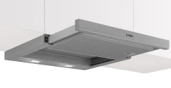 Serie 2 Vlakscherm afzuigkappen 60 cm Zilver metallic