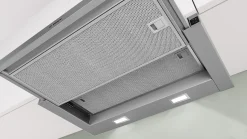 Serie 2 Vlakscherm afzuigkappen 60 cm Zilver metallic
