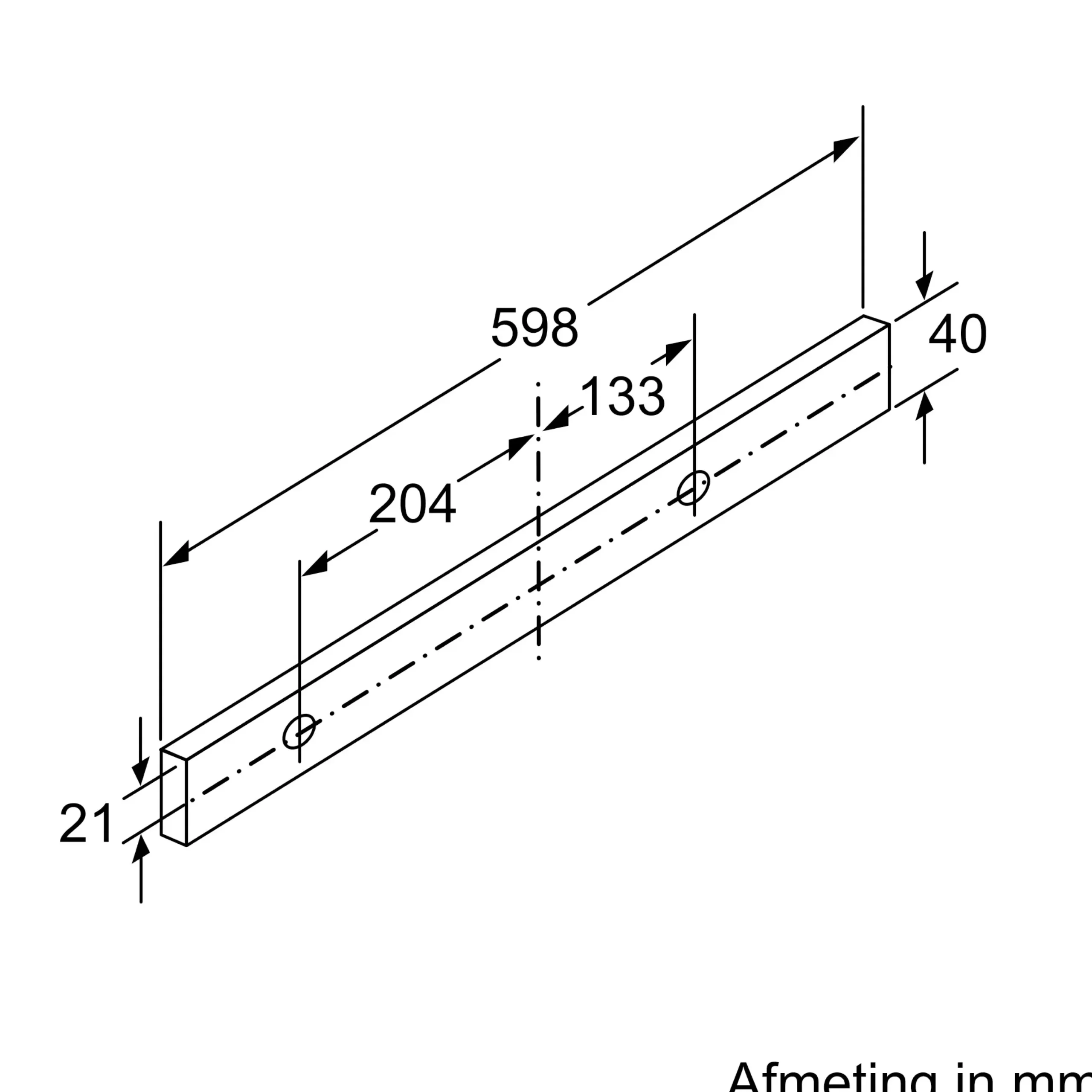 Serie 2 Vlakscherm afzuigkappen 60 cm Zilver metallic