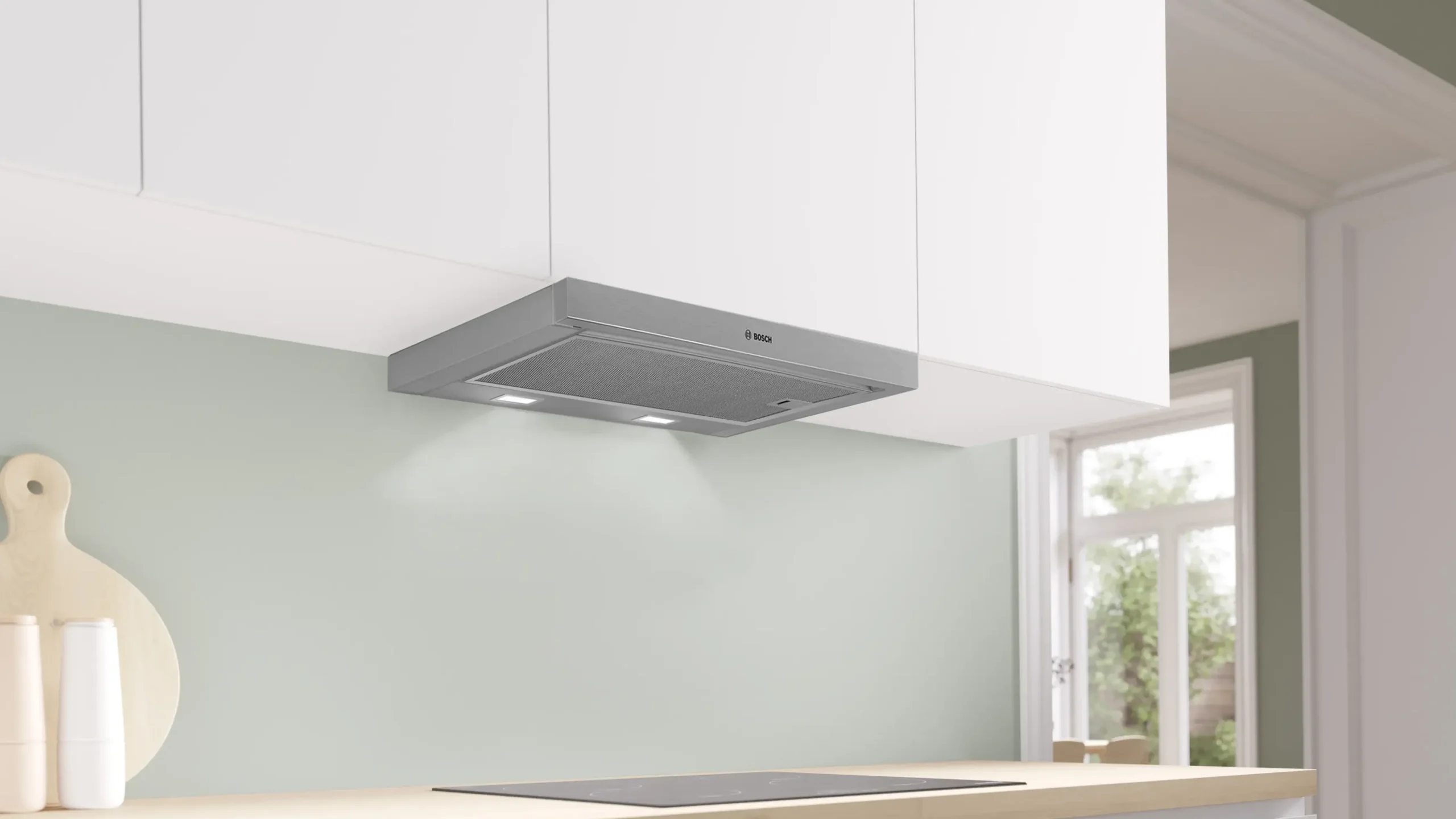 Serie 4 Vlakscherm afzuigkappen 60 cm Zilver metallic