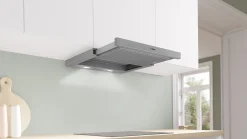 Serie 2 Vlakscherm afzuigkappen 60 cm Zilver metallic