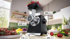 Serie 6 Vleesmolen MultiPower 2100 W Zwart, Metallic zilver