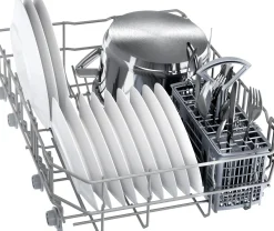 Serie 4 Volledig geïntegreerde vaatwasser 45 cm Vario Hinge (geschikt voor plinten van 5-9 cm en voor inbouw op hoogte)