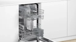 Serie 4 Volledig geïntegreerde vaatwasser 45 cm Vario Hinge (geschikt voor plinten van 5-9 cm en voor inbouw op hoogte)