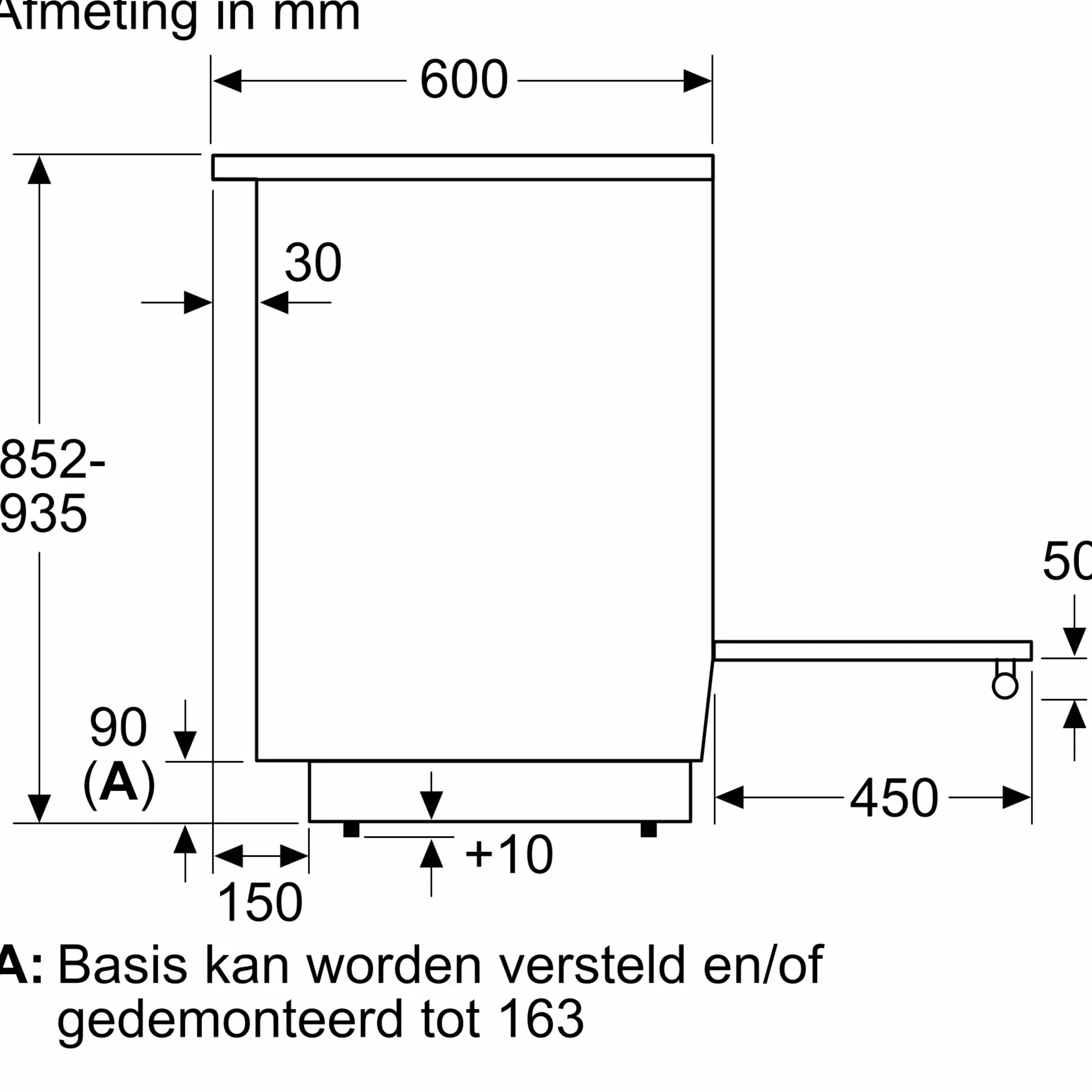 Serie 2 Vrijstaand elektrisch fornuis Wit