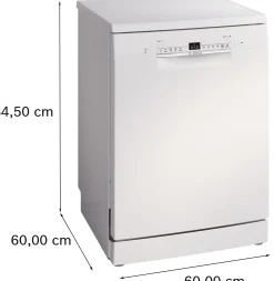 Serie 2 Vrijstaande vaatwasser 60 cm Wit
