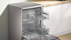 Serie 2 Vrijstaande vaatwasser 60 cm Geborsteld staal anti-fingerprint