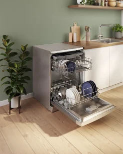 Serie 4 Vrijstaande vaatwasser 60 cm Geborsteld staal anti-fingerprint