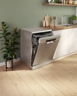 Serie 4 Vrijstaande vaatwasser 60 cm Geborsteld staal anti-fingerprint