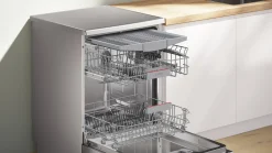Serie 4 Vrijstaande vaatwasser 60 cm Geborsteld staal anti-fingerprint