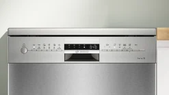 Serie 2 Vrijstaande vaatwasser 60 cm Geborsteld staal anti-fingerprint