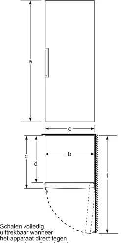 Serie 6 Vrijstaande vriezer 161 x 70 cm