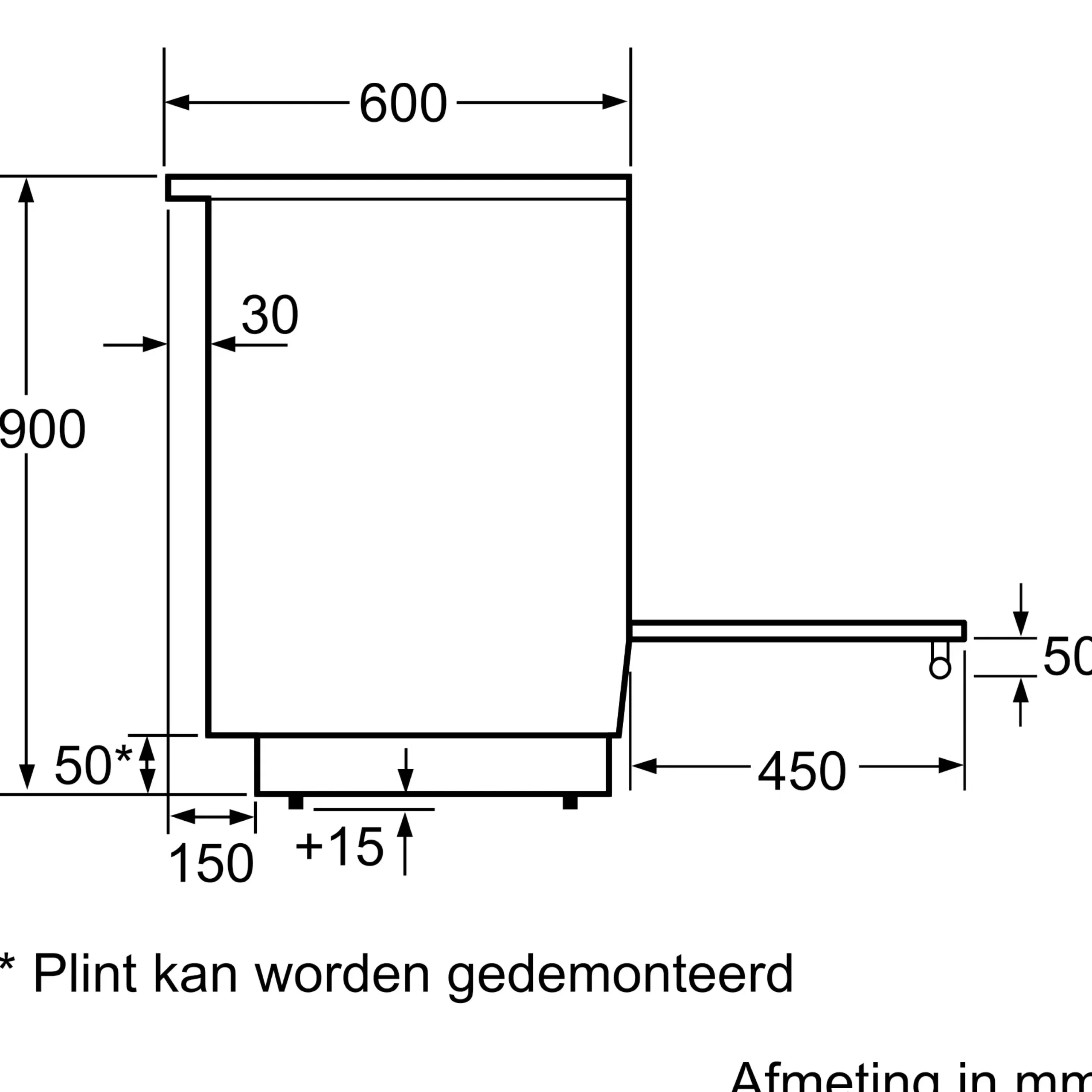 Serie 4 Vrijstaand inductiefornuis Wit