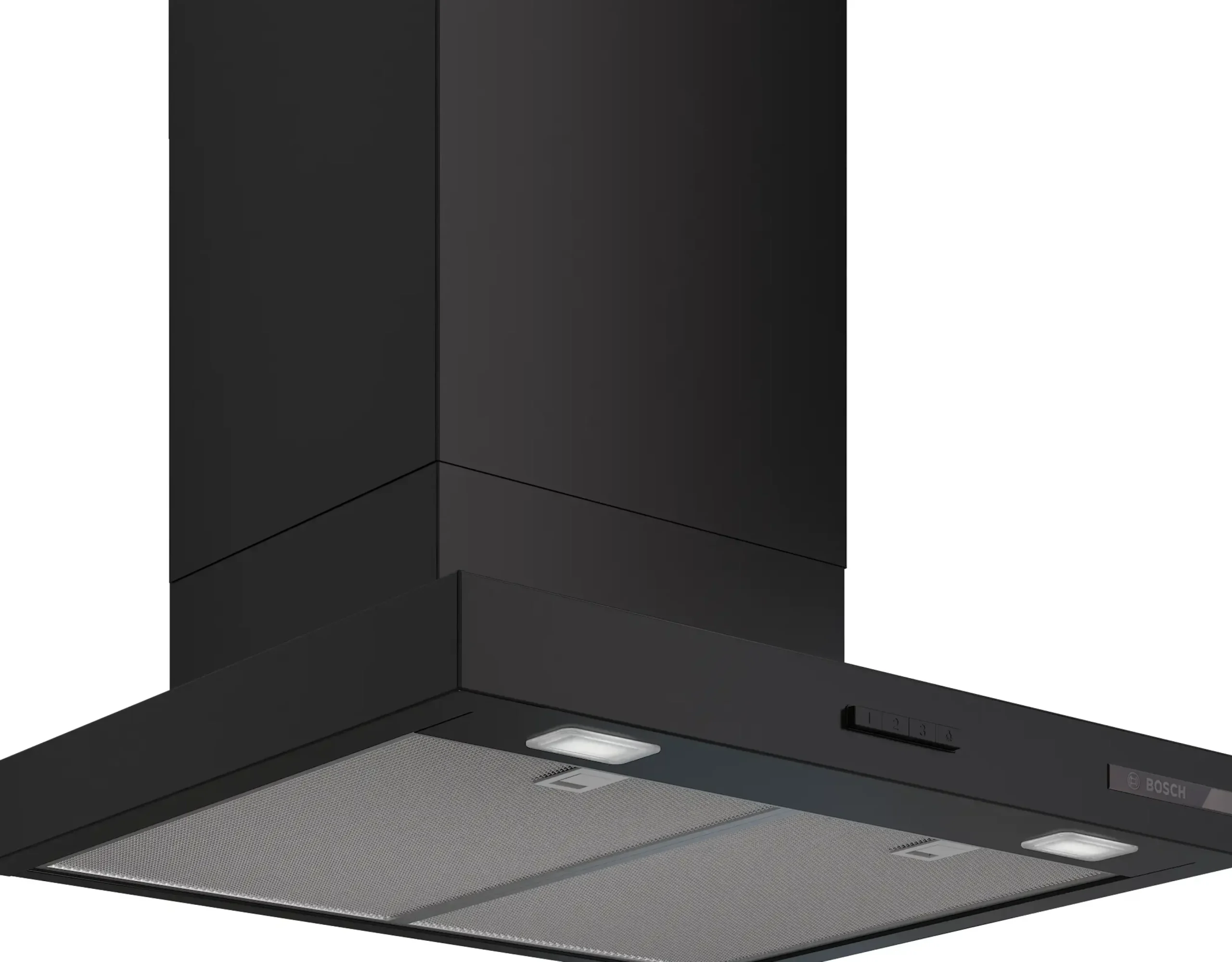 Serie 2 Wandschouwkap 60 cm Matzwart