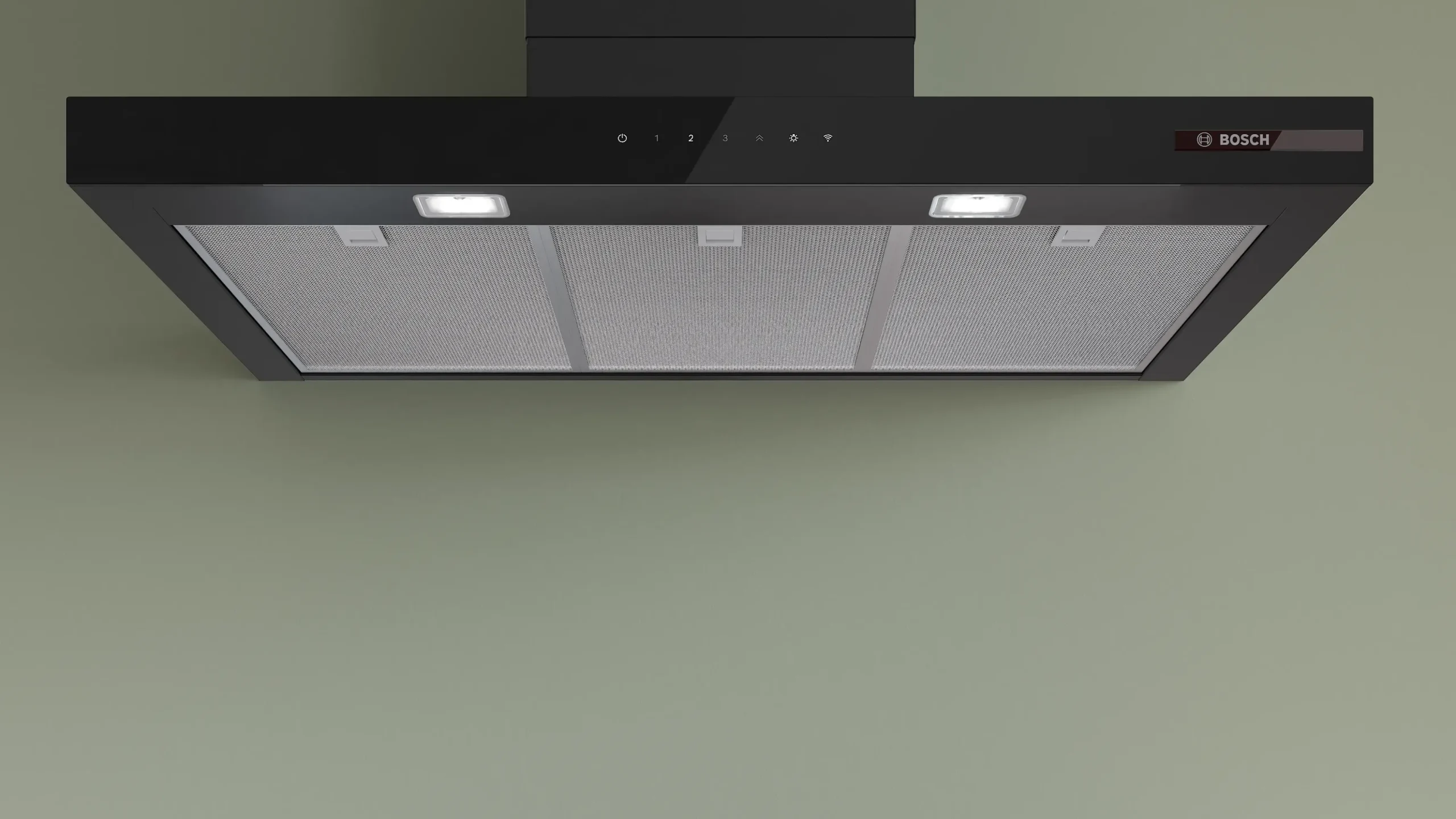 Serie 6 Wandschouwkap 90 cm Matzwart