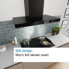 Serie 2 Wandschouwkap 90 cm Matzwart