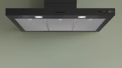 Serie 2 Wandschouwkap 90 cm Matzwart